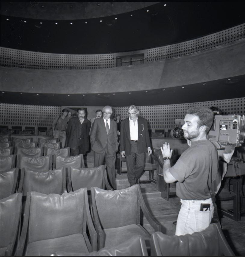 Inauguration officielle du TNN avec Jacques Weber. Cliché Ville de Nice, 1889