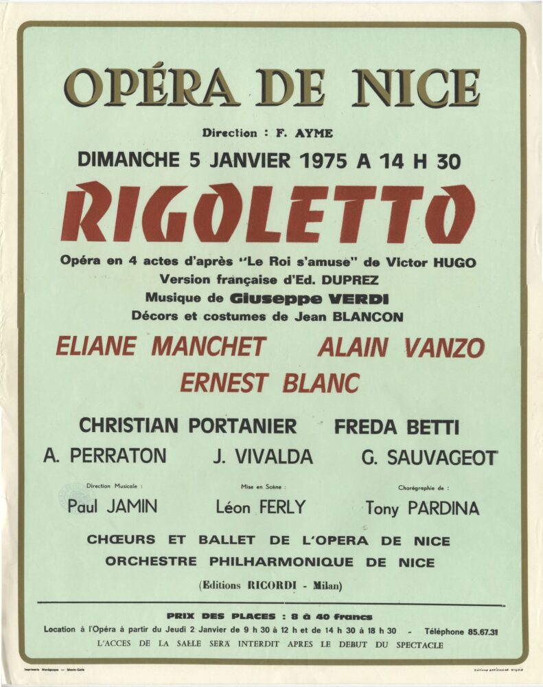 Rigoletto à l'Opéra de Nice